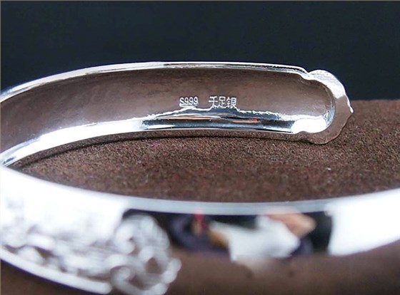 S999足銀富貴花開(kāi)開(kāi)口手鐲 MGS00045