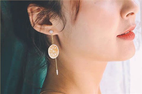 歐美長款小清新鏈條流蘇水果檸檬橘子橙子廣州冪嗣姬珠寶（MISS G） 金銀銅耳環(huán)項鏈吊墜手鐲手鏈胸針首飾品來圖來樣首飾加工定制