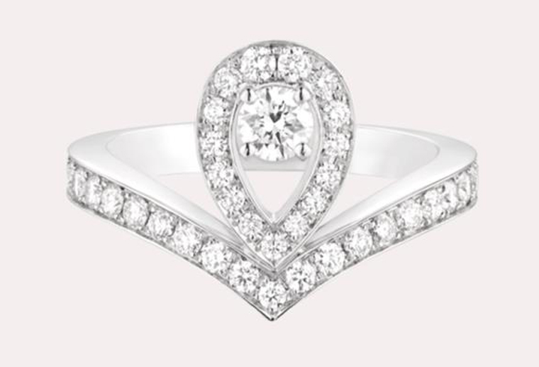 時(shí)尚大牌18k金鉆指定制結(jié)婚求婚鑲鉆寶石金戒指MISSG珠寶廠家