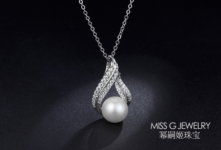 S925銀鑲珍珠 飾品加工定制