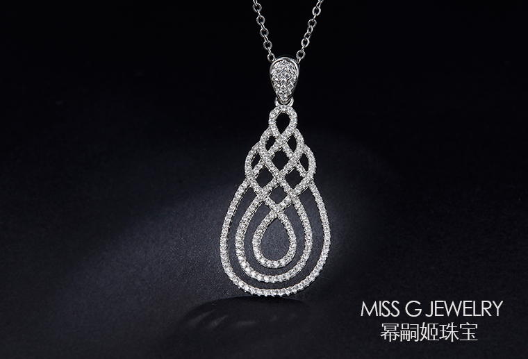 S925銀鑲鋯石 時(shí)尚吊墜