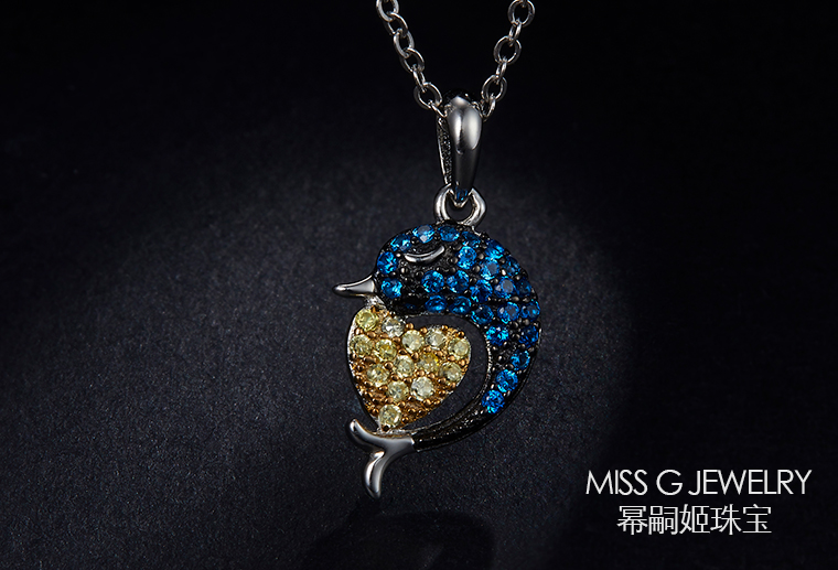 S925銀鑲鋯石 時(shí)尚個(gè)性吊墜