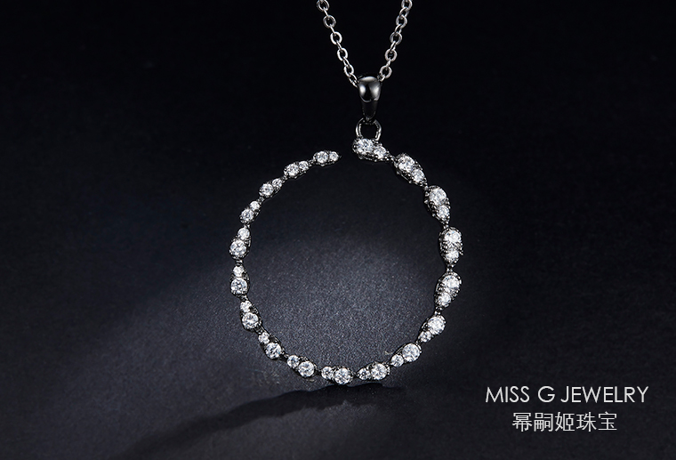 S925銀鑲鋯石吊墜