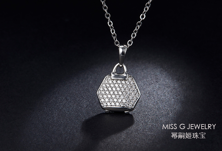 S925銀鑲鋯石吊墜