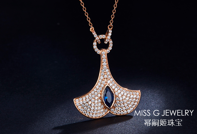 S925銀鑲嵌鋯石項(xiàng)鏈