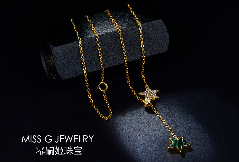 鋯石銀項鏈定制