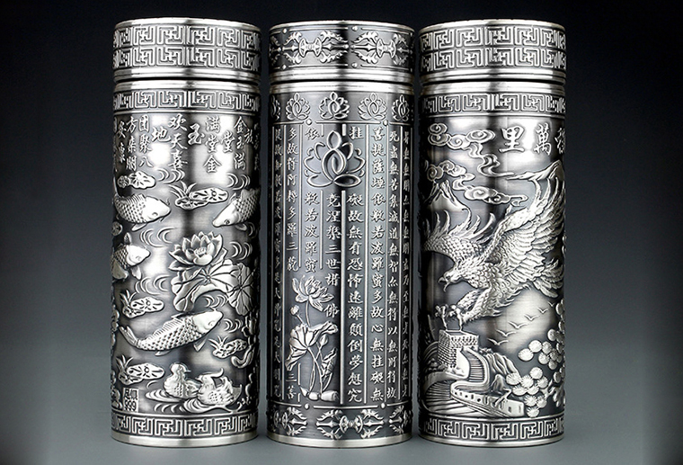 S999純銀保溫杯 廣州MISSG珠寶廠家直銷(xiāo)外貿(mào)首飾銀飾品 來(lái)圖來(lái)樣生產(chǎn)加工
