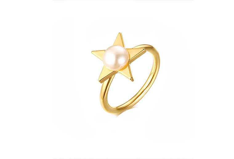 925銀星星珍珠戒指 廣州MISSG高檔珠寶首飾公司加工定做貼牌生產(chǎn)定制 手鐲 手鏈 項(xiàng)鏈 吊墜 胸針 袖口 工藝禮品銀飾品