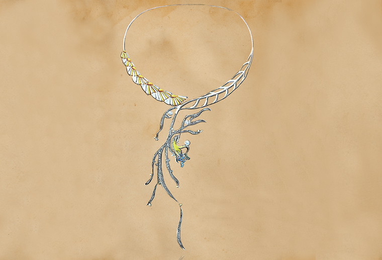 原創(chuàng)設(shè)計(jì)師李秀慧作品給情書回信925銀飾項(xiàng)鏈定制MISSG珠寶俱樂部
